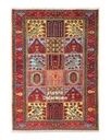 فرش دستباف آنتیک بختیاری طرح خشتی ۲/۶۷ متری