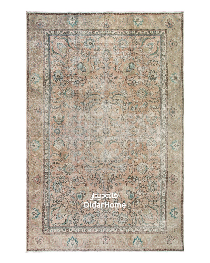 فرش دستباف مدرن تبریز طرح ترنجی نه متری