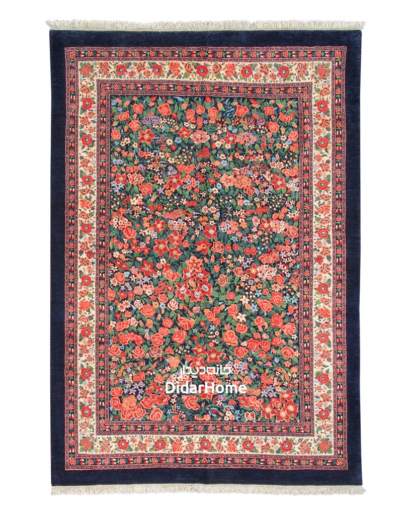 فرش دستباف بیجار طرح هزارگل شش متری