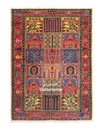 فرش دستباف آنتیک بختیاری طرح خشتی ۲/۸۱ متری