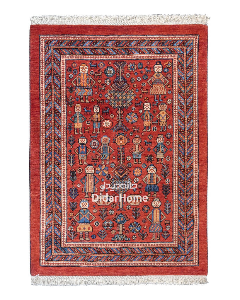 فرش دستباف قشقایی طرح افشان ۱/۳۹ متری