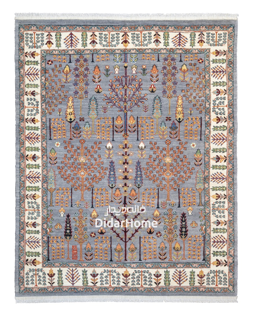 فرش دستباف قشقایی طرح افشان سه متری