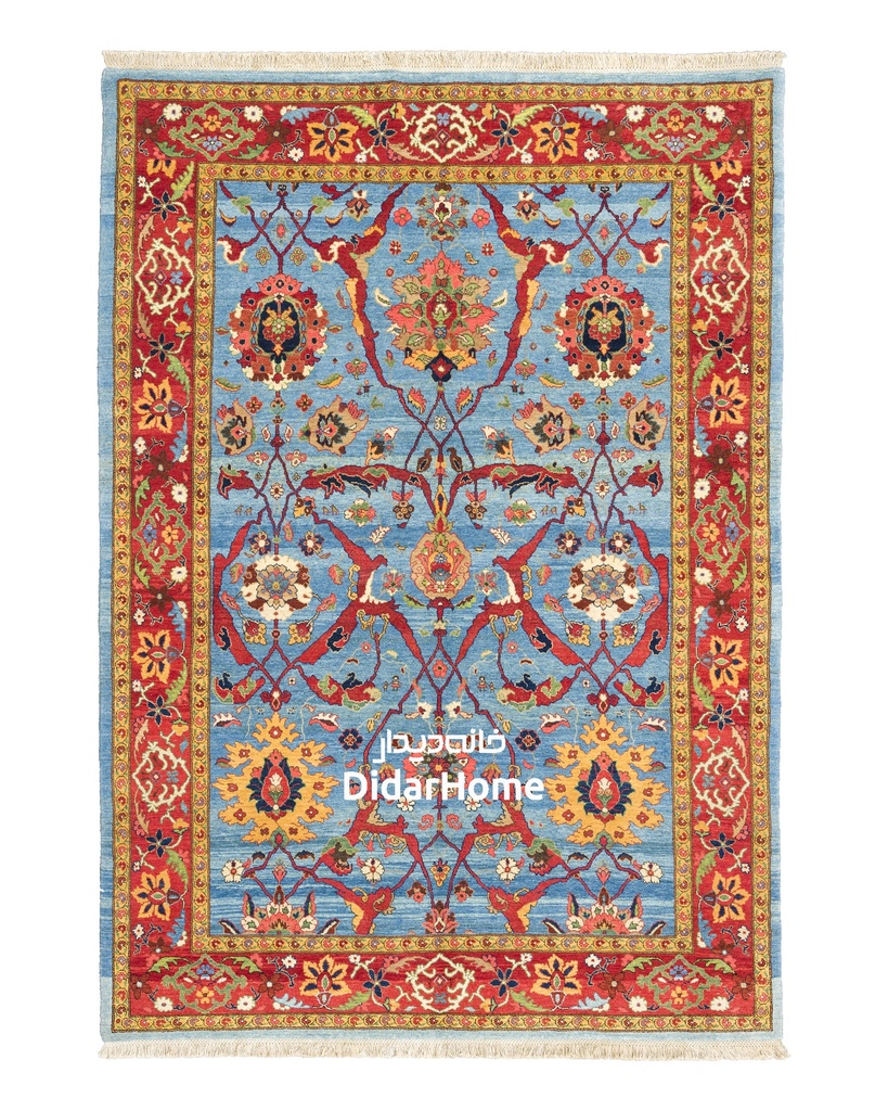 فرش دستباف بیجار گروس طرح افشان چهار متری