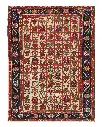 فرش دستباف آنتیک بختیاری طرح خشتی ۱۳/۸۲ متری