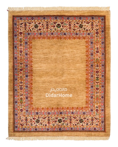 [63035316] فرش دستباف قشقایی طرح کفساده ۳/۱۷ متری