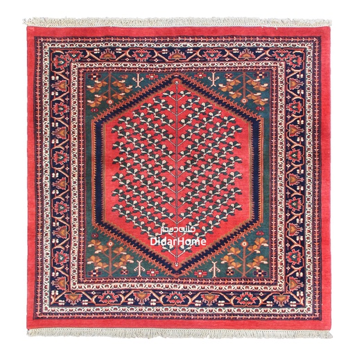 [11032677] فرش دستباف قشقایی طرح ترنجی سه متری