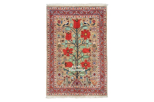 [62030531] فرش دستباف قشقایی طرح افشان سه متری