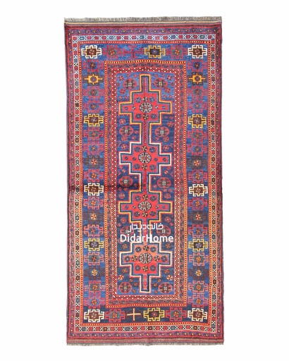 [51034463] فرش دستباف آنتیک طرح ترنجی چهار متری