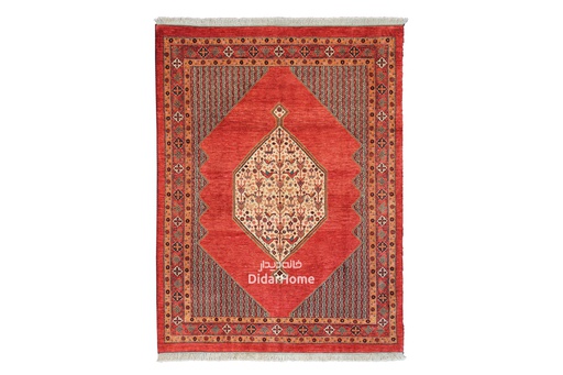 [11046172] فرش دستباف قشقایی طرح ترنجی چهار متری