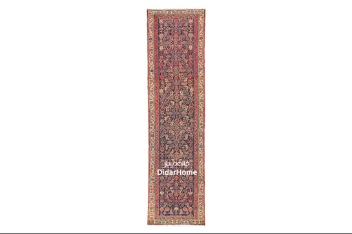 [92049908] کناره دستباف آنتیک ملایر طرح افشان