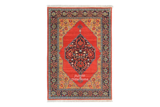 [11041923] فرش دستباف گروس طرح ترنجی چهار متری