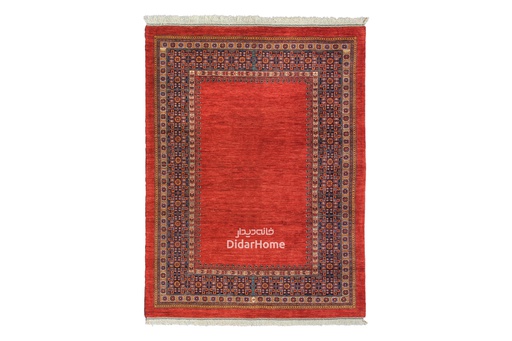 [13050225] فرش دستباف قشقایی طرح کف ساده شش متری