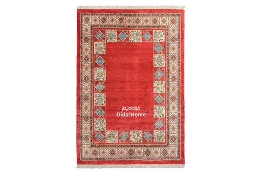 [13050341] فرش دستباف قشقایی طرح کفساده شش متری