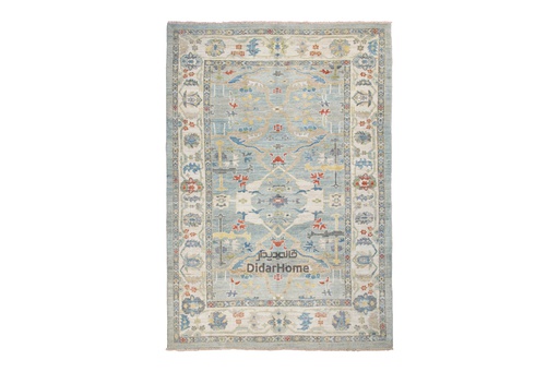 [52050975] فرش دستباف سلطان آباد طرح افشان شش متری