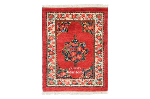 [11016506] فرش دستباف بیجار طرح ترنجی ذرع و نیم