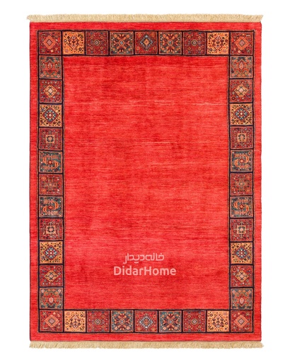 [13047340] فرش دستباف قشقایی طرح کفساده چهار متری