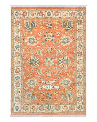 [12041779] فرش دستباف سلطان آباد طرح افشان چهار متری