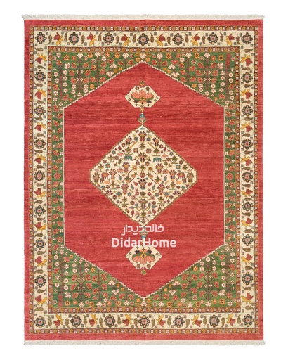 [11045264] فرش دستباف قشقایی طرح ترنجی ۴/۳۲ متری