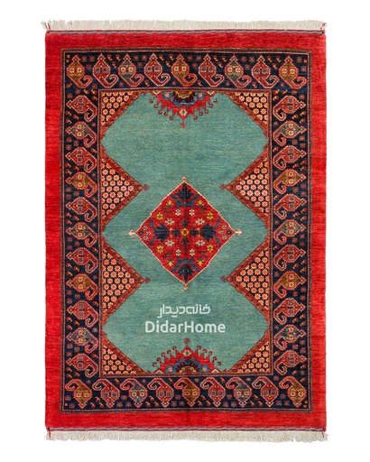 [41033914] فرش دستباف قشقایی طرح ترنجی ۳/۳۹ متری