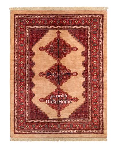 [61037435] فرش دستباف قشقایی طرح ترنجی ۳/۱۵ متری