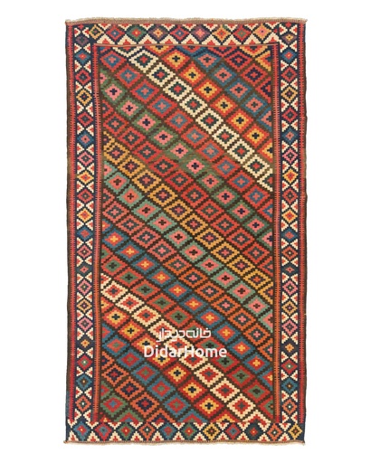 [84068806] گلیم دستباف خلج طرح قابی ۶/۳۳ متری