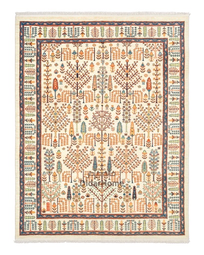 [62065151] فرش دستباف قشقایی طرح درخت زندگی شش متری