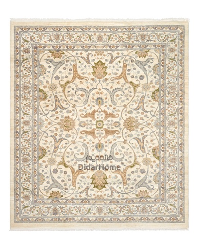 [62097311] فرش دستباف محل طرح افشان نه متری