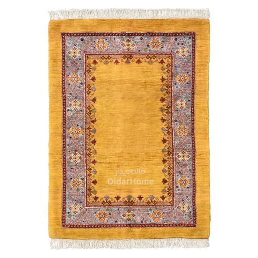 [33016272] فرش دستباف قشقایی طرح کفساده ذرع و نیم