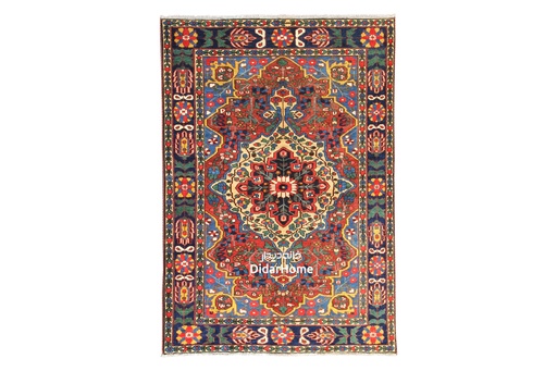 [11034471] فرش دستباف آنتیک بختیاری طرح ترنجی سه متری