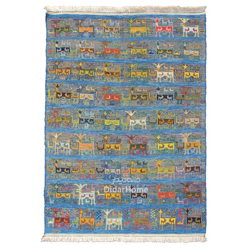 [55011003] گلیم دستباف قشقایی طرح محرمات ذرع و نیم