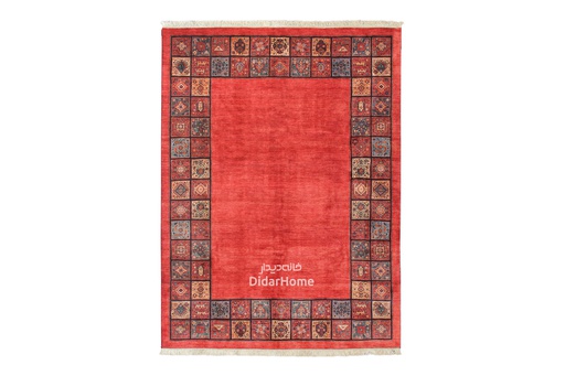 [13066607] فرش دستباف قشقایی طرح کفساده شش متری