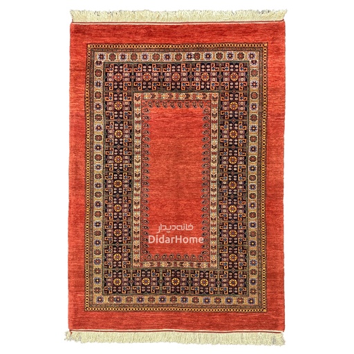 [13020808] فرش دستباف قشقایی طرح کفساده سه متری