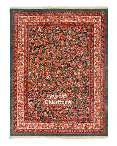 [42127539] فرش دستباف بیجار طرح هزارگل دوازده متری