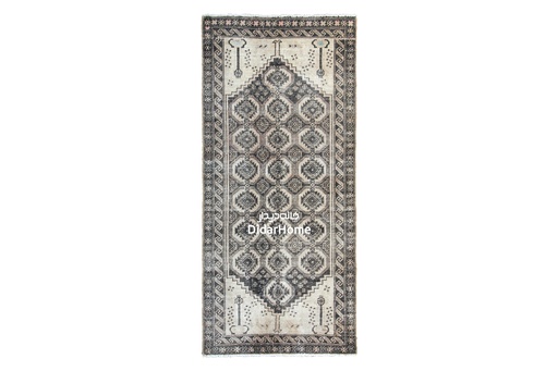 [94013080] فرش دستباف مدرن بلوچ طرح خشتی ذرع و نیم