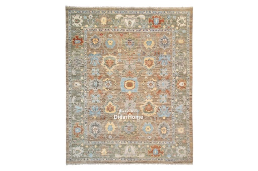 [62083219] فرش دستباف سلطان آباد طرح افشان نه متری