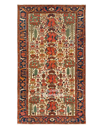 [61054213] فرش دستباف آنتیک بختیاری طرح ترنجی ۵/۰۹ متری