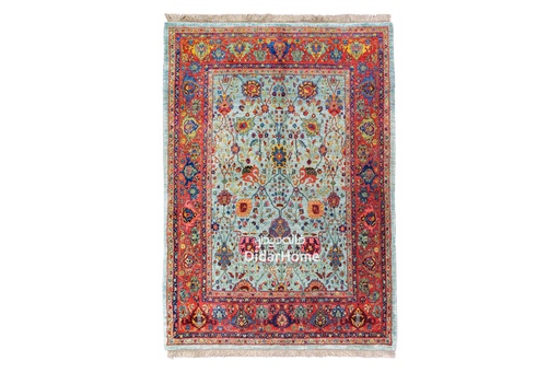 [52030113] فرش دستباف گروس طرح افشان چهار متری