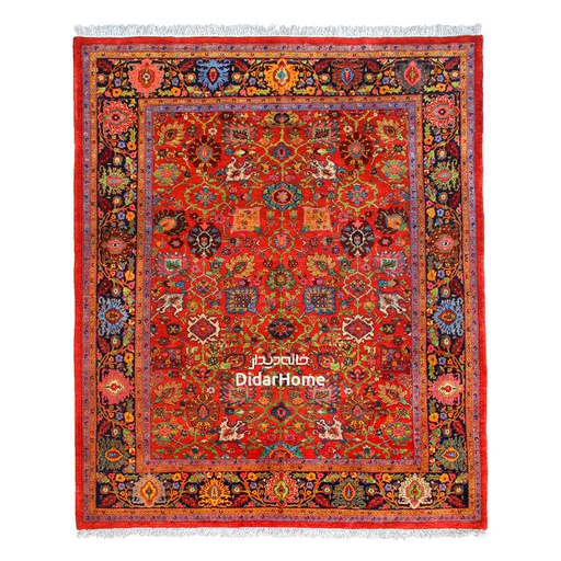 [12071026] فرش دستباف گروس طرح افشان شش متری