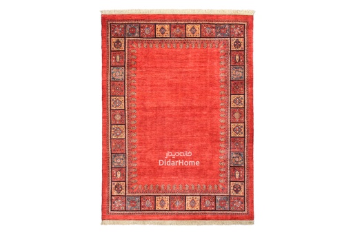 [13056505] فرش دستباف قشقایی طرح کفساده شش متری