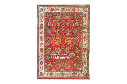 [12081994] فرش دستباف تبریز طرح افشان نه متری