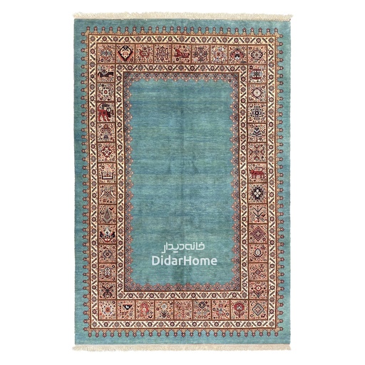 [53052403] فرش دستباف قشقایی طرح کفساده شش متری