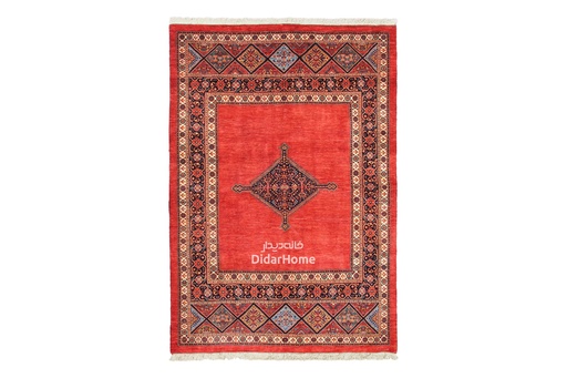 [11046532] فرش دستباف قشقایی طرح ترنجی چهار متری