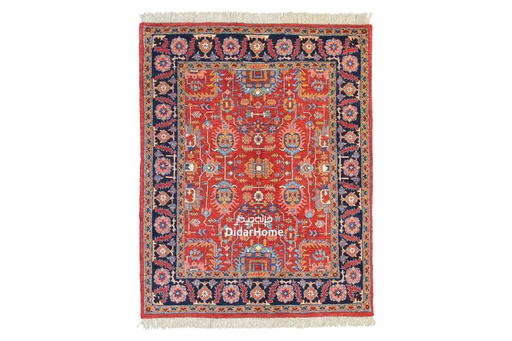 [12030727] فرش دستباف هریس طرح افشان چهار متری