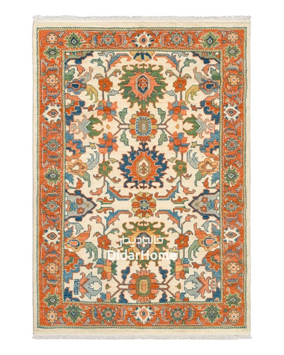 [62042308] فرش دستباف هریس طرح افشان چهار متری