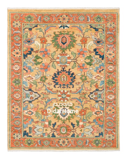 [62032310] فرش دستباف هریس طرح افشان چهار متری