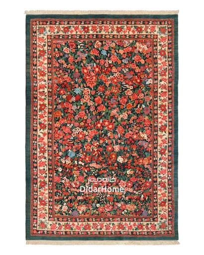 [42067557] فرش دستباف بیجار طرح هزارگل شش متری