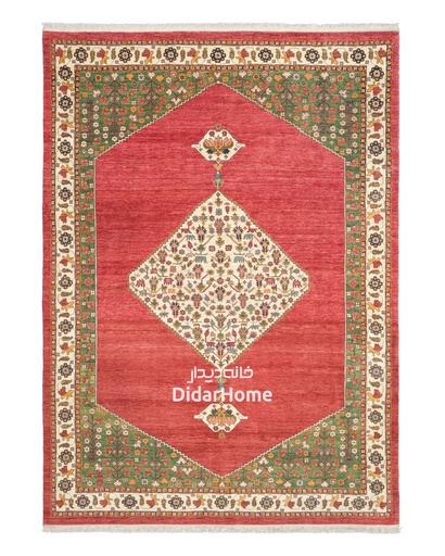 [11062603] فرش دستباف قشقایی طرح ترنجی شش متری