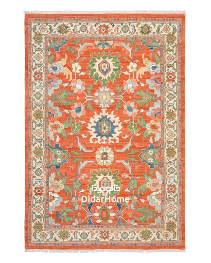 [12061743] فرش دستباف هریس طرح افشان شش متری