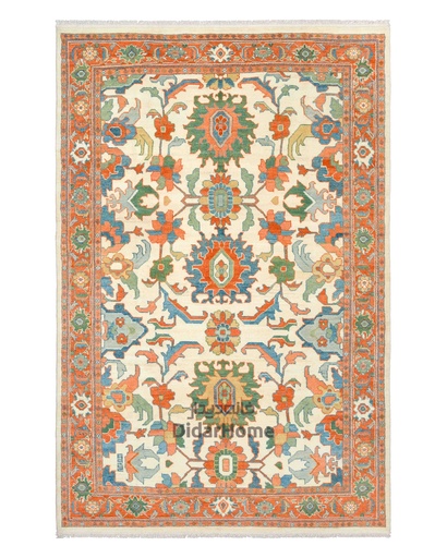 [62062305] فرش دستباف هریس طرح افشان شش متری