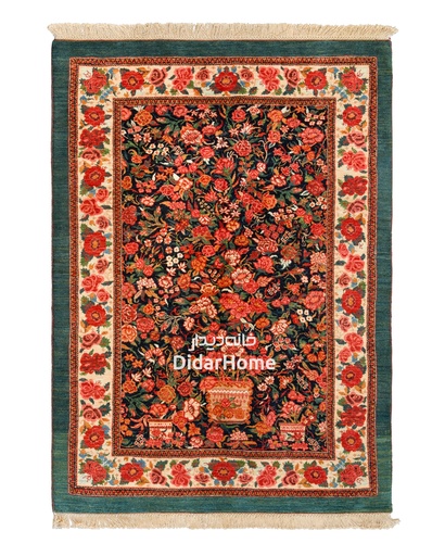 [42027509] فرش دستباف بیجار طرح هزارگل ذرع و نیم